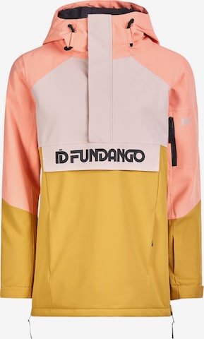 Fundango Outdoorjas 'Birch ECO Logo Anorak' in Oranje: voorkant