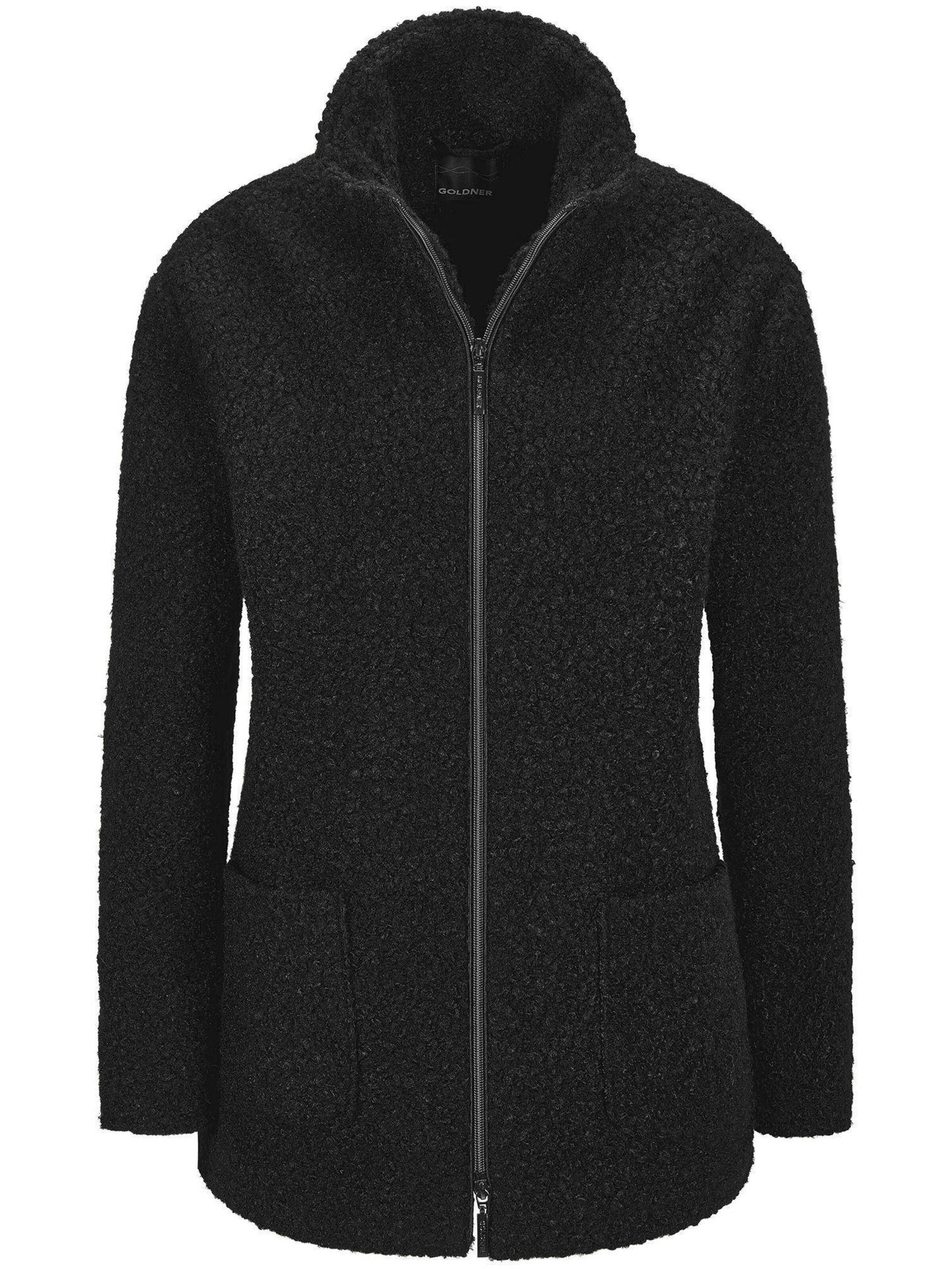 Goldner Jacke in Schwarz: Vorderseite