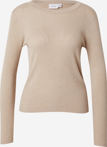 Pull-over 'ABELLA' VILA en beige : devant