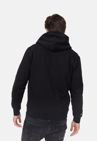 smiler. Zip-Up Hoodie in Black