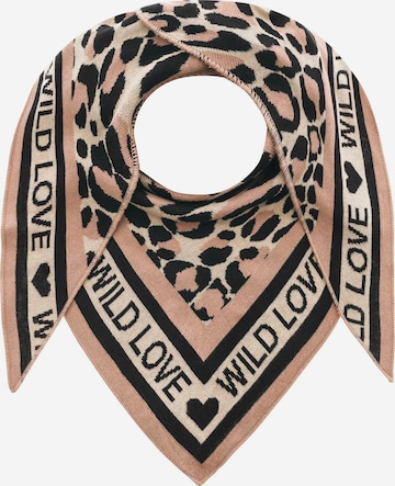 Zwillingsherz Платок 'Love is Love' в Бежевый: спереди