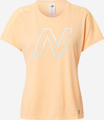 new balance Performance Shirt in Orange: front