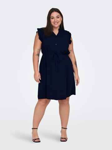 ONLY Carmakoma Shirt Dress in Blue