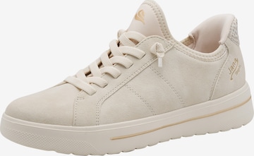 JANA Sportlicher Schnürschuh 'Tamaris Schnür-Sneaker' in Beige: Vorderseite