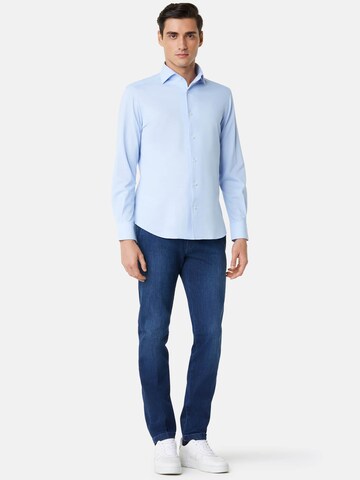 Coupe regular Chemise Boggi Milano en bleu