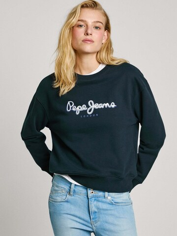 Pepe Jeans Sweatshirt 'Maddy' in Blue: front