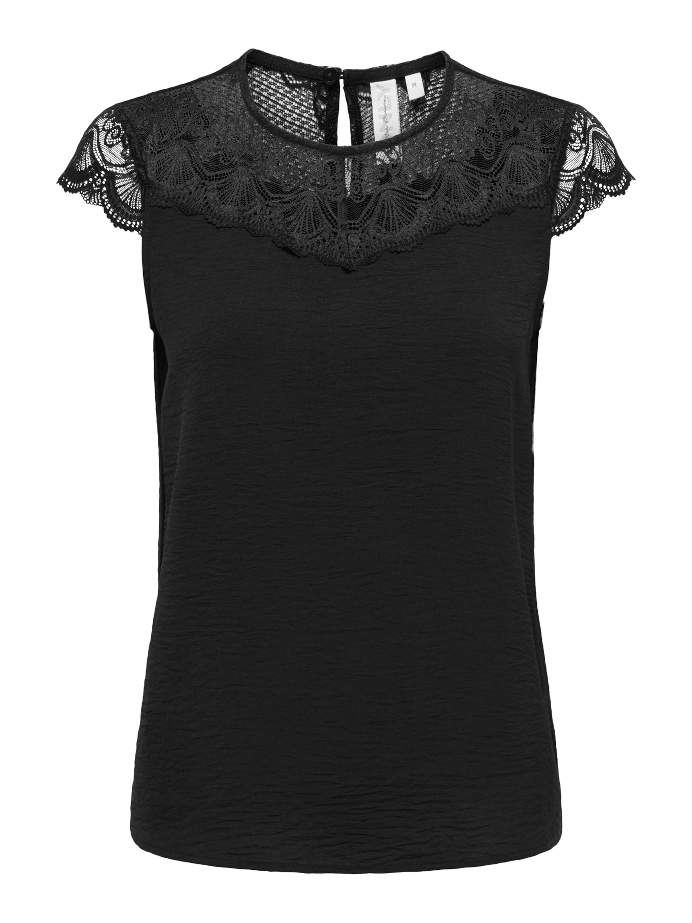 melns ONLY Blūze &#x27;ONLMETTE &#x27;: no priekšpuses