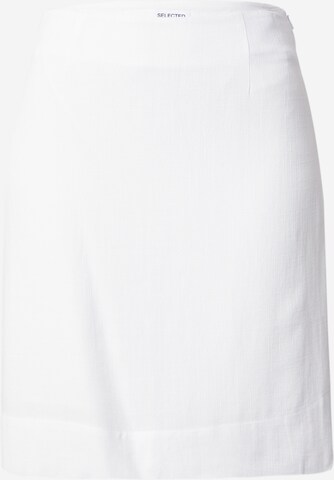 SELECTED FEMME Rok 'VIVA' in Wit: voorkant