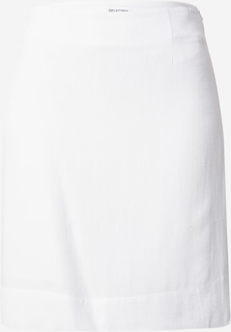 SELECTED FEMME Rok 'VIVA' in Wit: voorkant