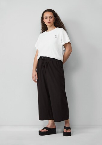 QS Wide leg Broek in Zwart