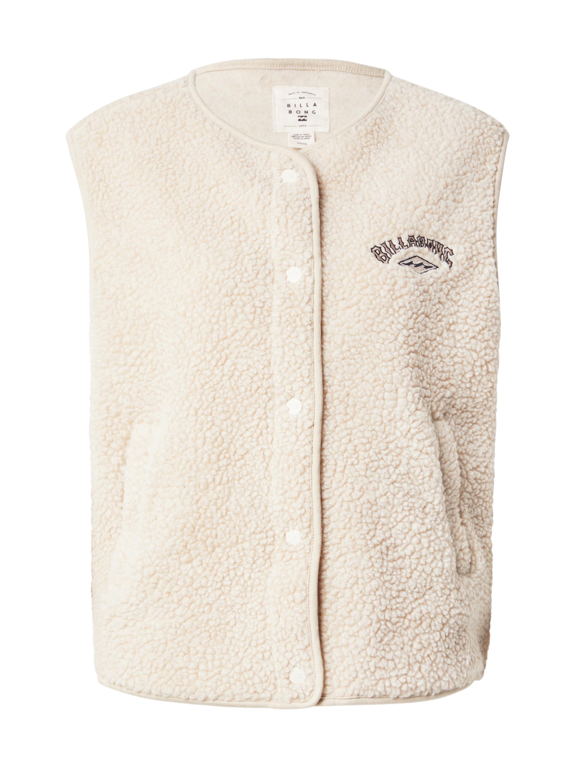 BILLABONG Weste 'Be Happy' in Beige: Vorderseite