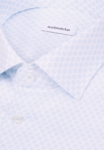 Fit confort Chemise business 'Smart Essentials' SEIDENSTICKER en bleu