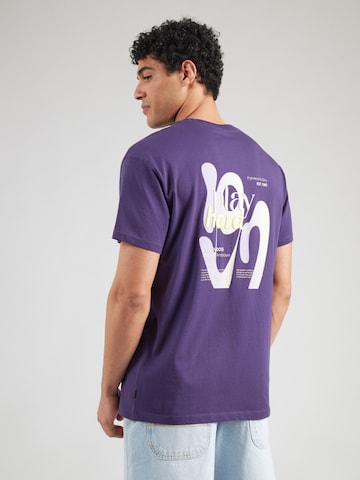 Cars Jeans Koszulka 'PLUYO' w kolorze fioletowy: przód