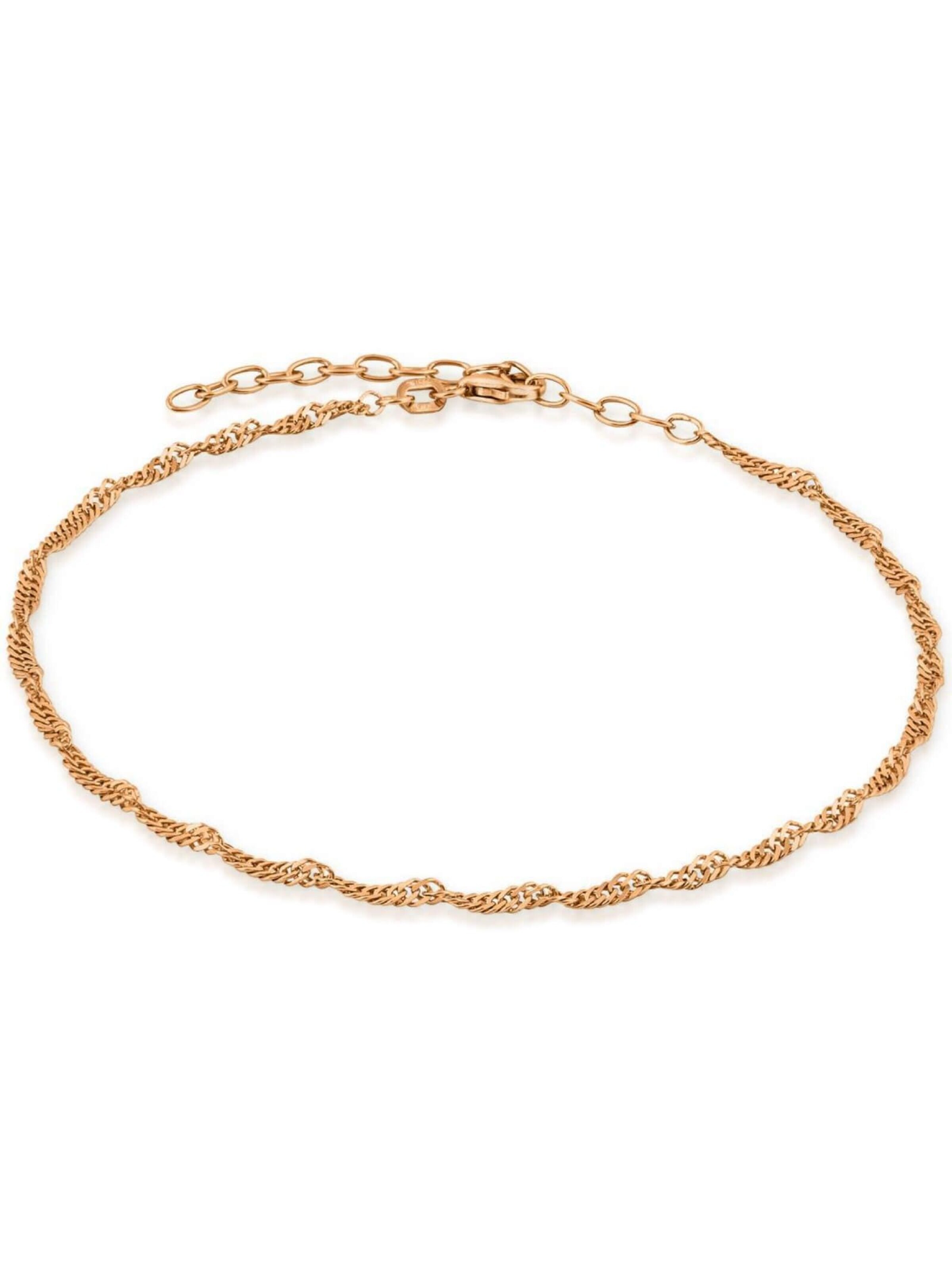 modabilé Fußschmuck 'SINGAPORE'‌‌‌‌‌‌‌‌‌ in Gold: Vorderseite