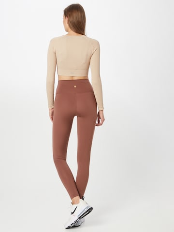 Coupe slim Pantalon de sport 'Franz' Athlecia en marron