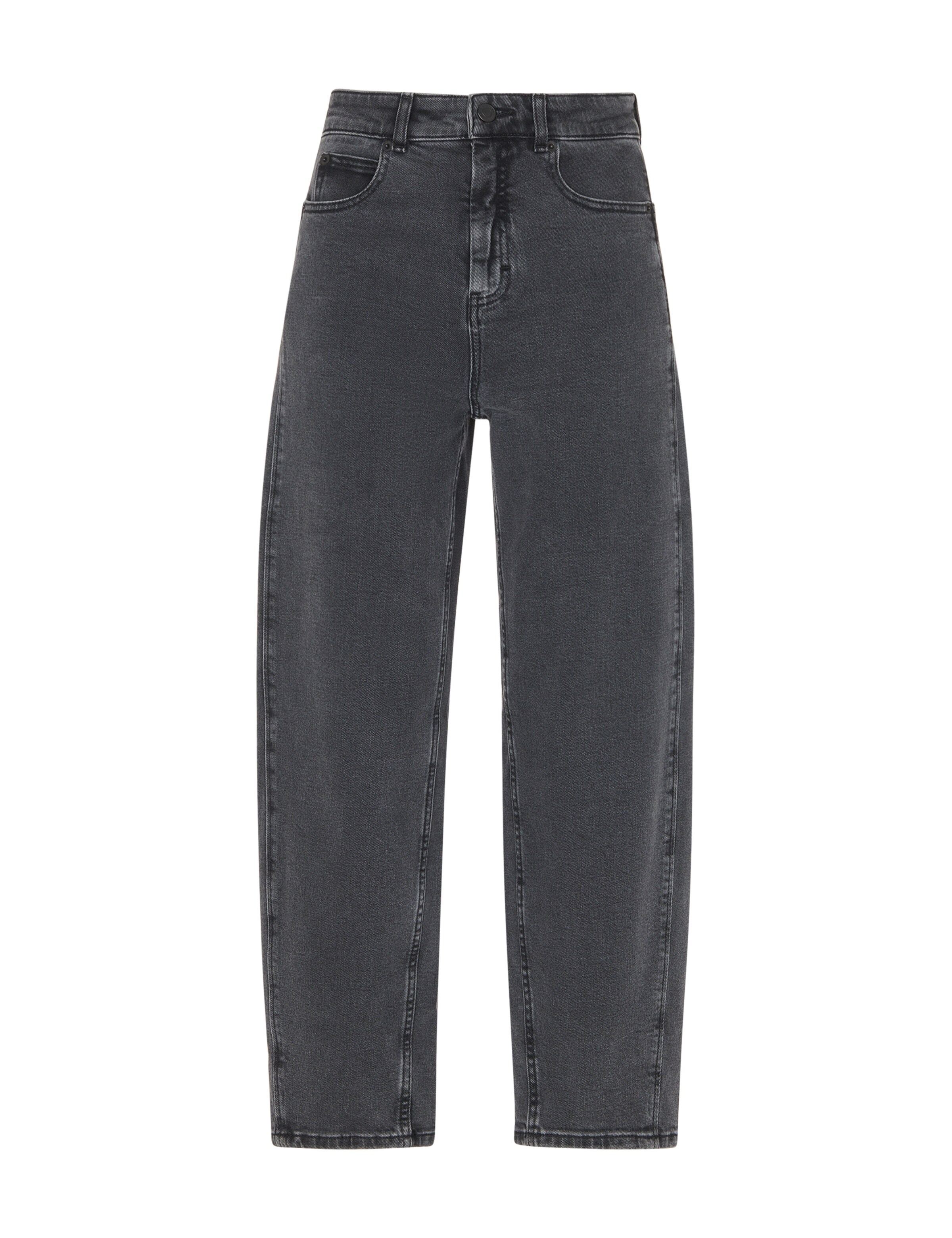 Whistles Barrel Jeans in Grey: front