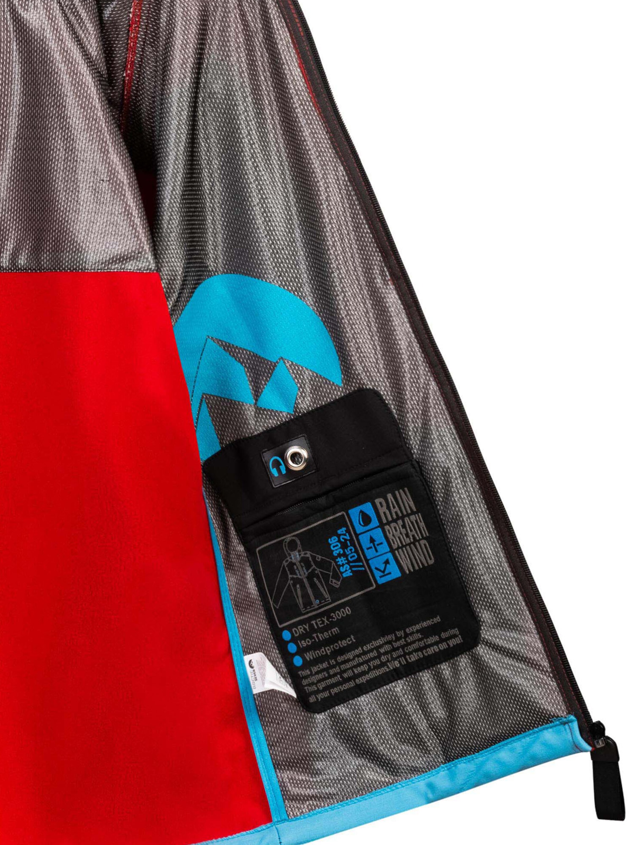 Arctic Seven Outdoor jacket 'AS306' in Red