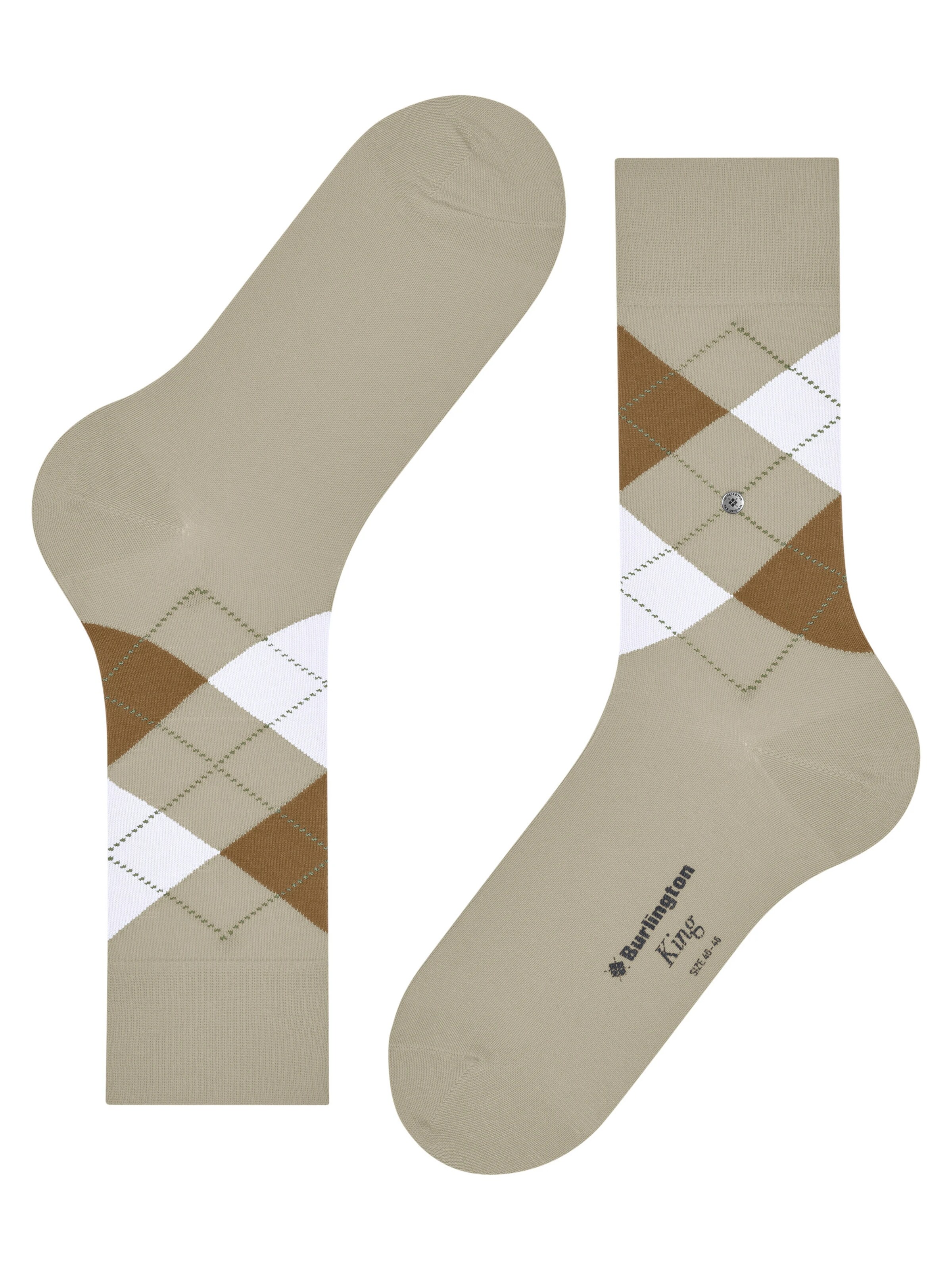 BURLINGTON Socks 'King' in Beige