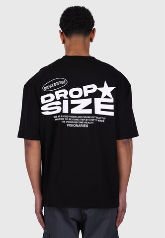 T-Shirt Dropsize en noir : devant