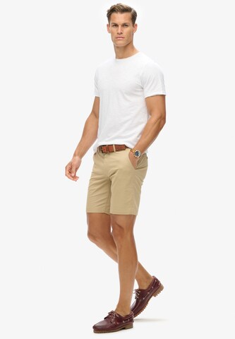 Superdry Úzky strih Chino nohavice - Béžová