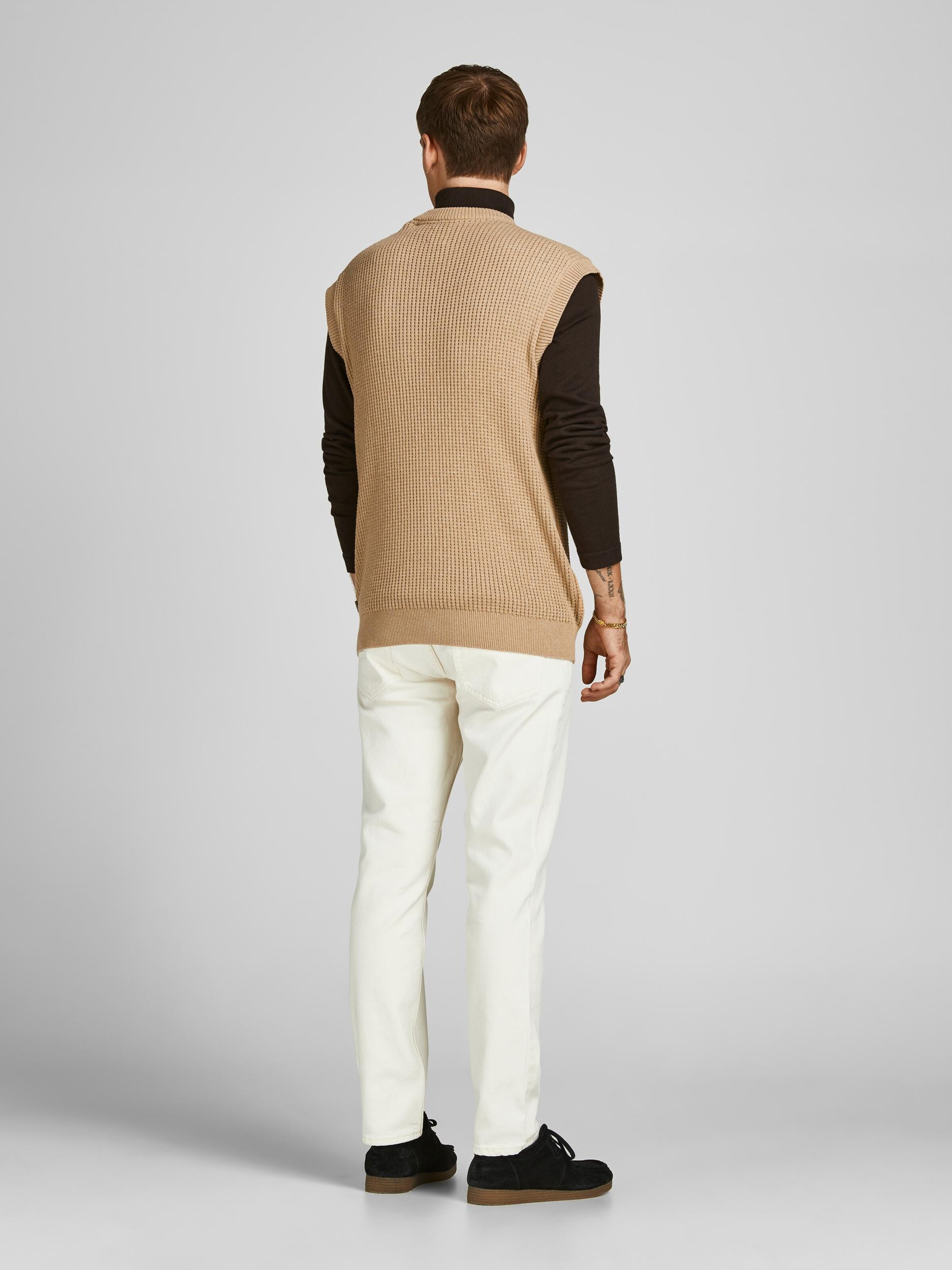 Männer Pullover & Strick JACK & JONES Pullunder in Sand - RR36517 Männer Pullover & Strick JACK & JONES Pullunder in Sand - RR36517