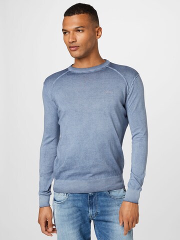 GUESS Pullover 'NORRIS' in Blau: predná strana