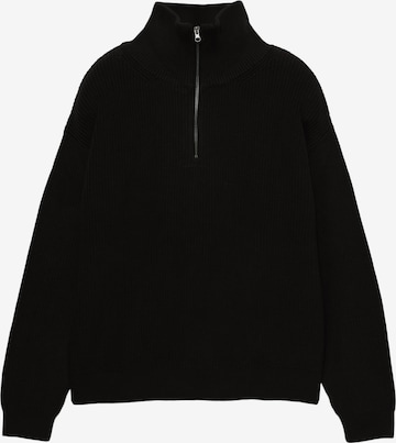 Pull&Bear Sweater in Black: front