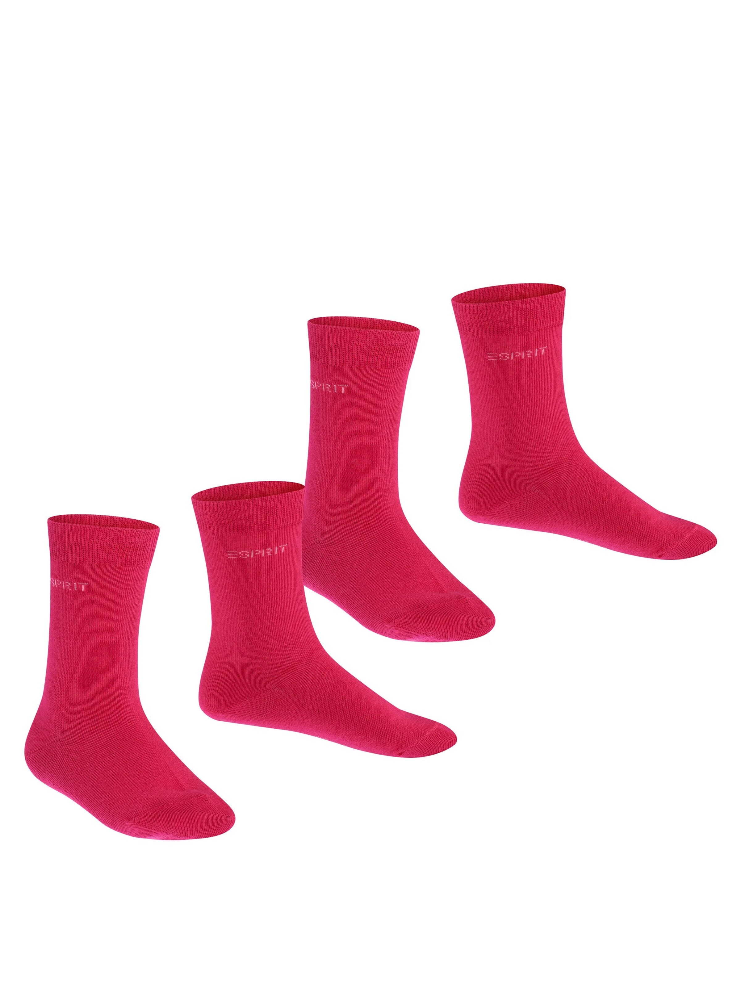ESPRIT Socken 'Foot Logo 2-Pack'‌‌‌‌ in Rot