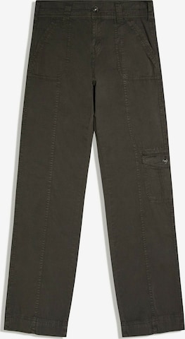 Bershka Loosefit Housut värissä vihreä: etupuoli