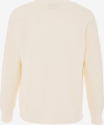 LEOMIA Pullover in Weiß