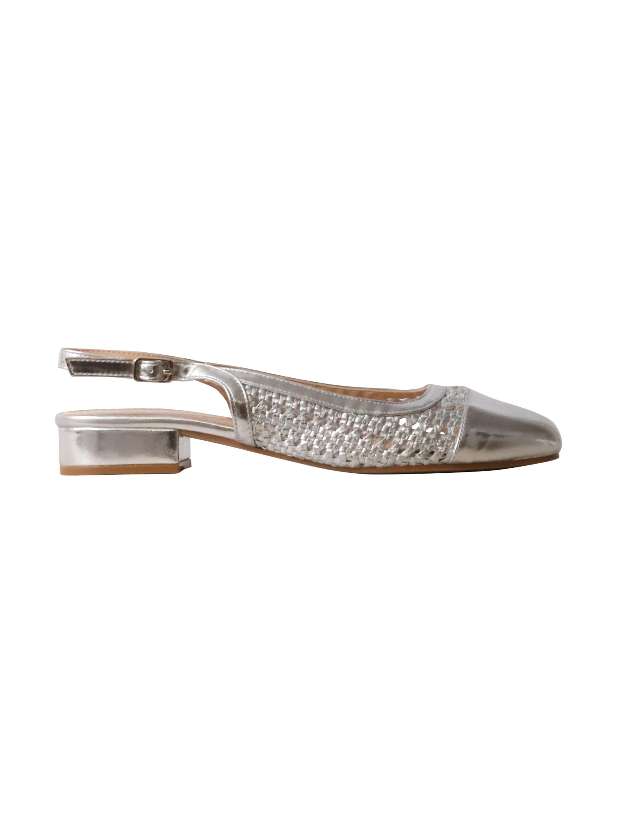 Décolleté sling 'Pumps mit Riemchen' di POTI PATI in grigio