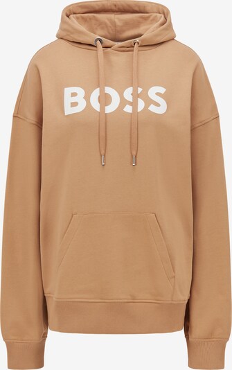 BOSS Black Sweat-shirt en cappuccino / blanc, Vue avec produit