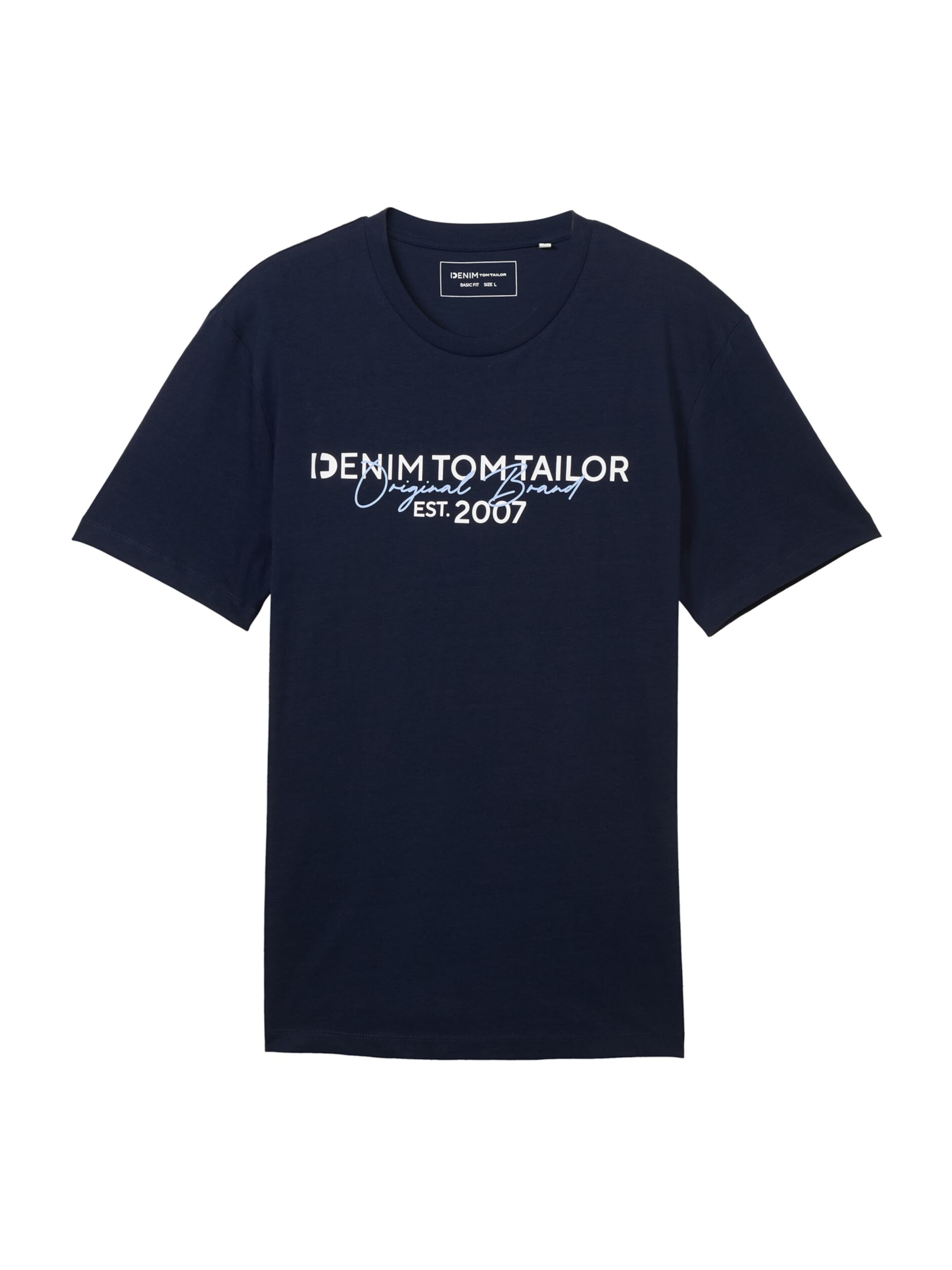 TOM TAILOR DENIM - Camiseta en azul: frente