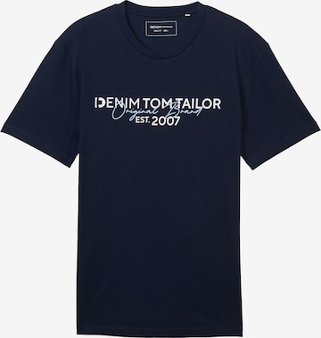 TOM TAILOR DENIM - Camiseta en azul: frente