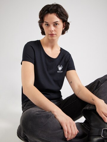 MUSTANG T-Shirt 'Alma' in Schwarz: Vorderseite