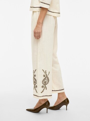 VILA Wide leg Broek in Beige