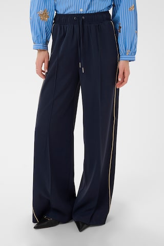 SAINT TROPEZ Wide leg Broek 'SueSZ' in Blauw: voorkant