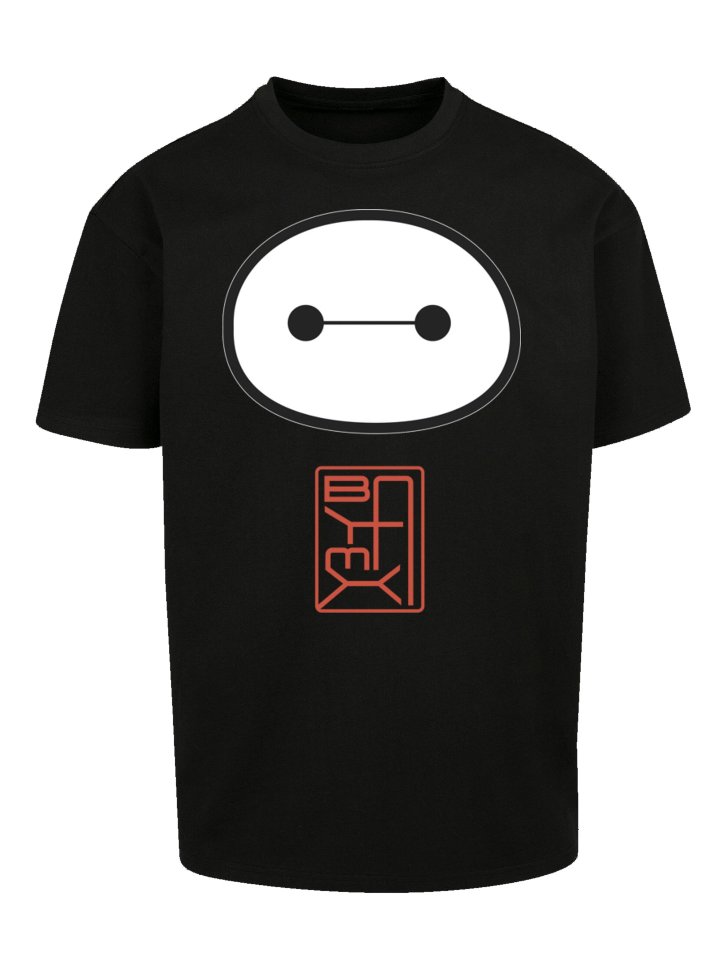 F4NT4STIC T-Shirt 'Big Hero 6 Baymax' in Schwarz: Vorderseite