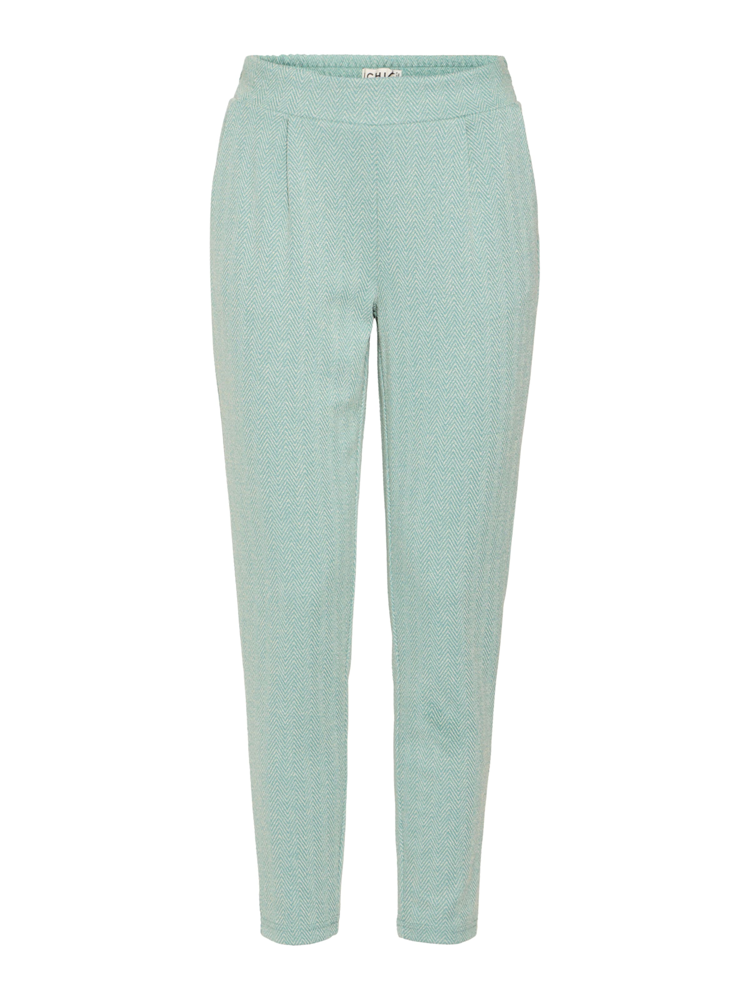 Tapered Pantaloni con pieghe 'IHKate' di ICHI in verde: frontale