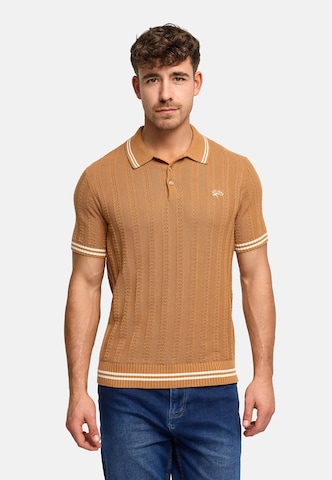 INDICODE JEANS Shirt ' INLuner ' in Brown: front