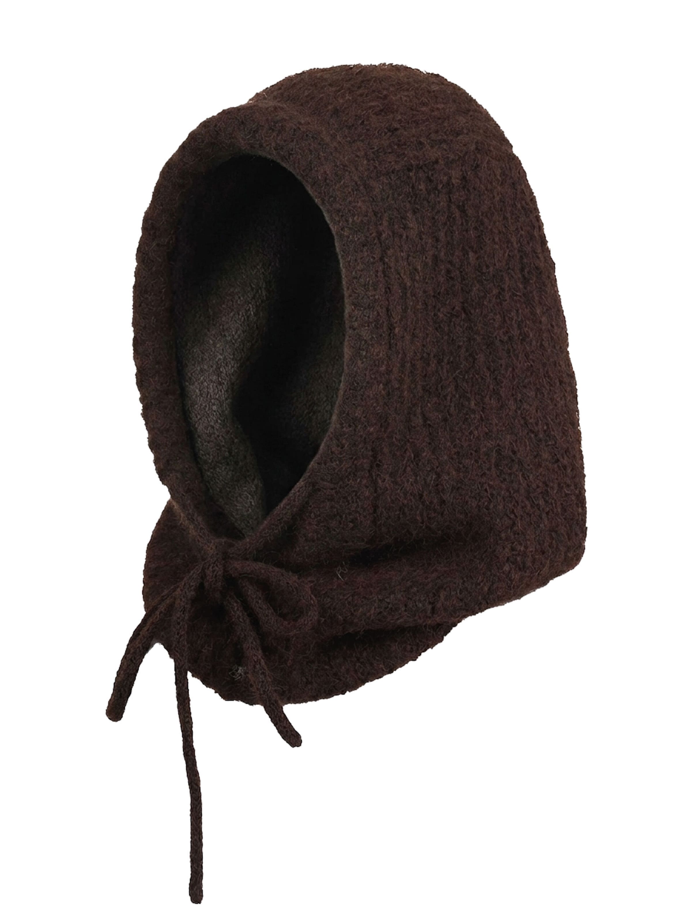 SAMAYA Beanie 'Netty' in Brown: front