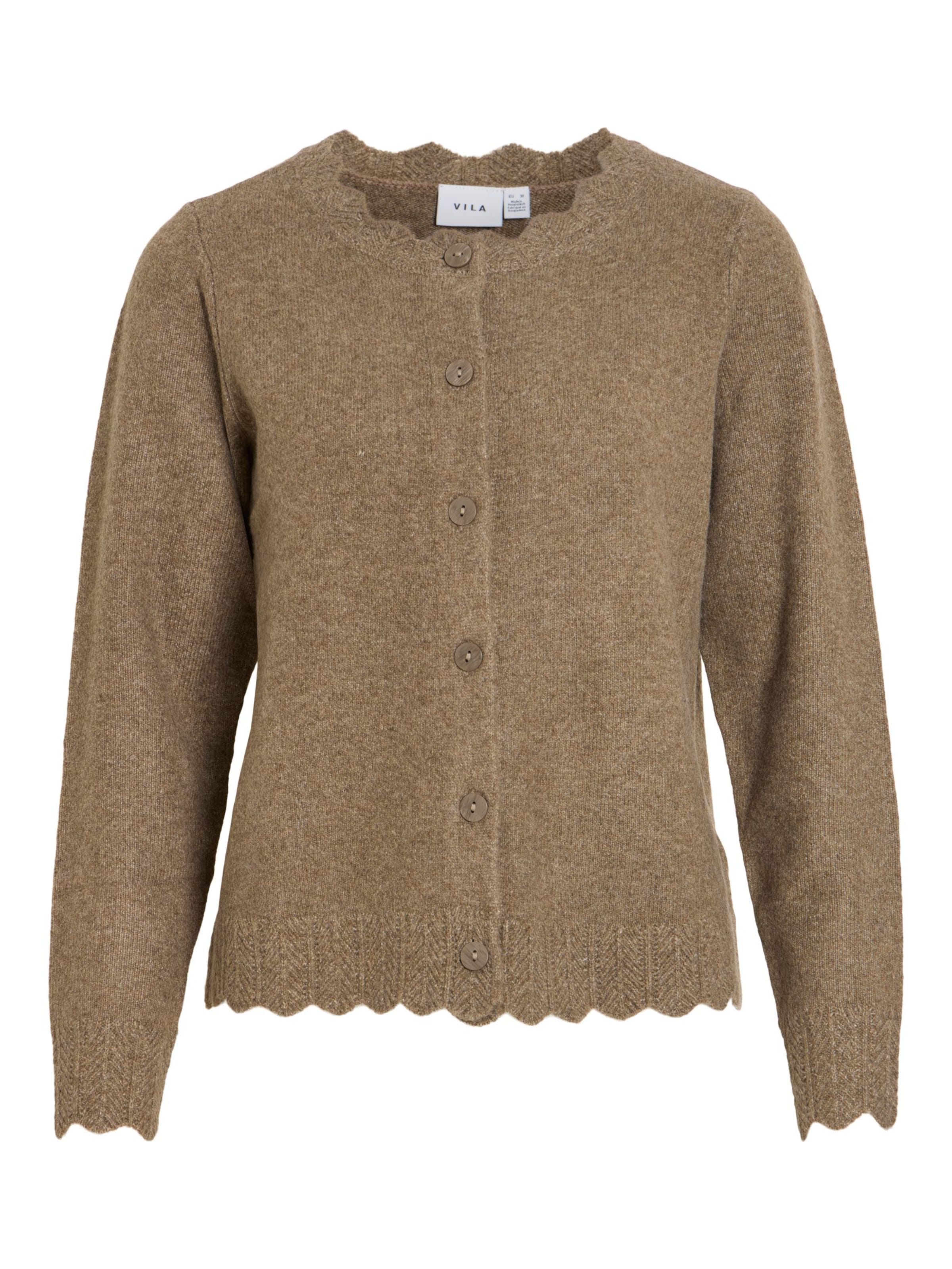 VILA Knit cardigan 'VINikolina' in XXL in Brown, Item view