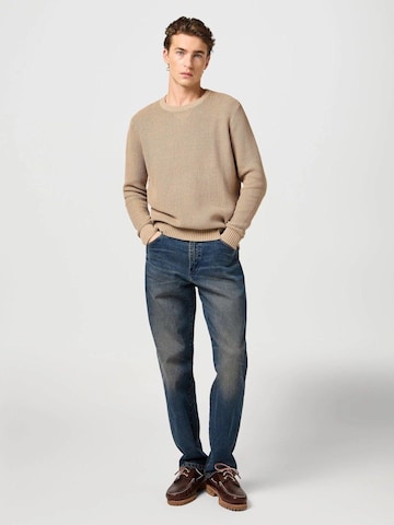 WRANGLER Sweter 'CREWNECK TIMBERWOLF' w kolorze beżowy