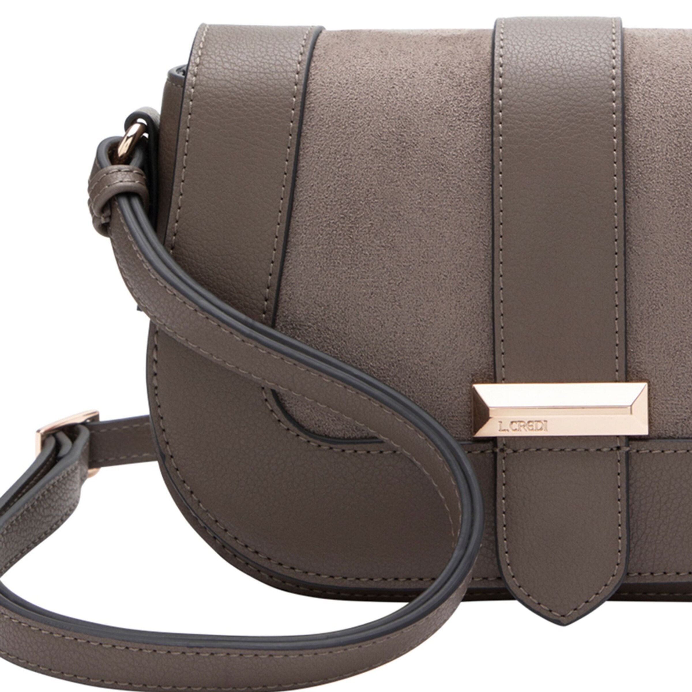 Borsa a tracolla 'Petrina' di L.CREDI in grigio