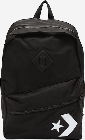 CONVERSE Backpack 'CAN STAR CHEVRON' in Black: front