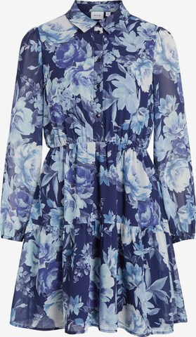 Robe-chemise 'KAROLINA' VILA en bleu : devant