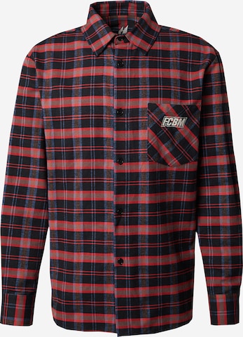 FCBM Regular fit Button Up Shirt 'Aras' in Red: front