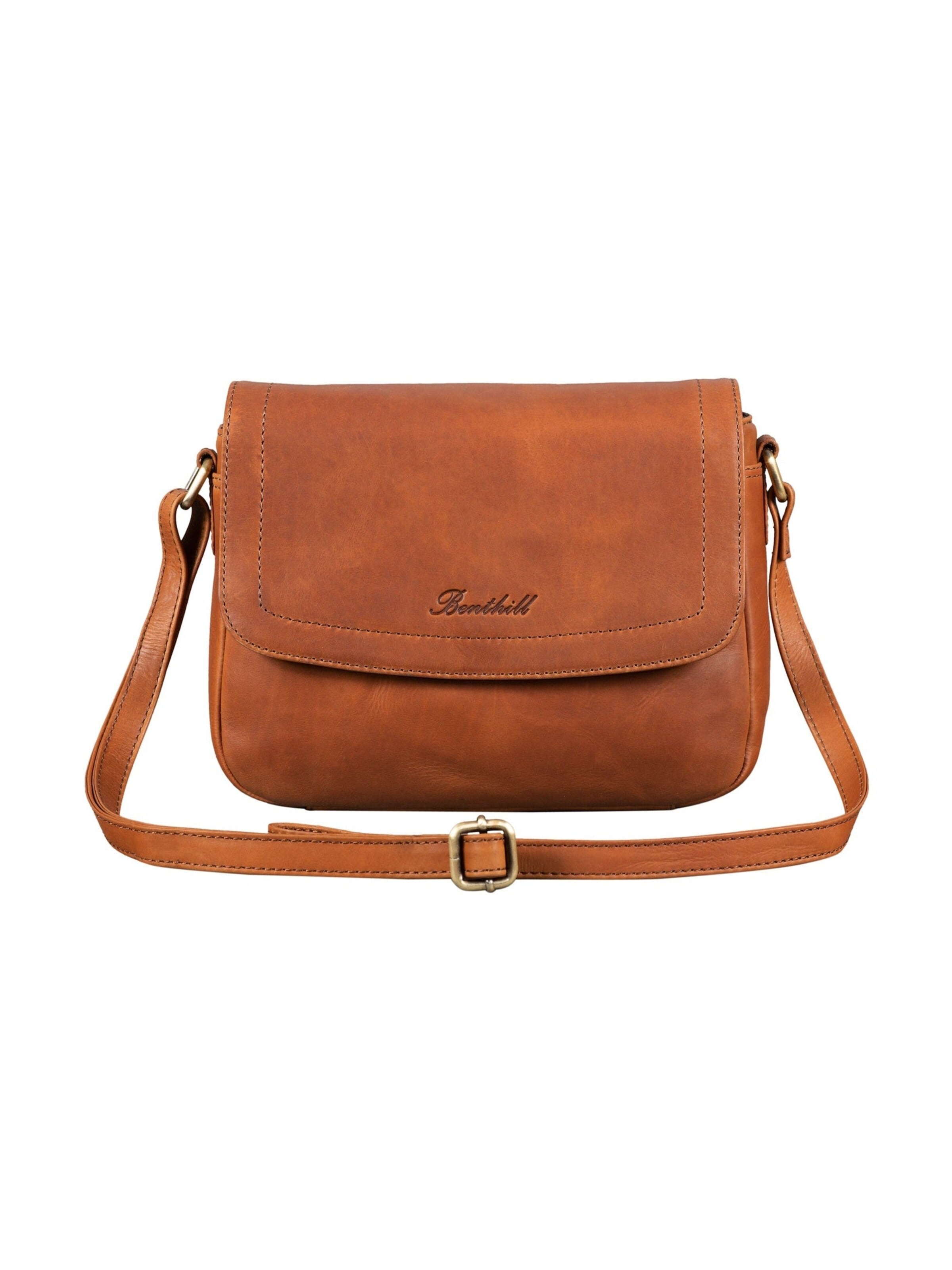 Benthill Crossbody Bag in Brown: front