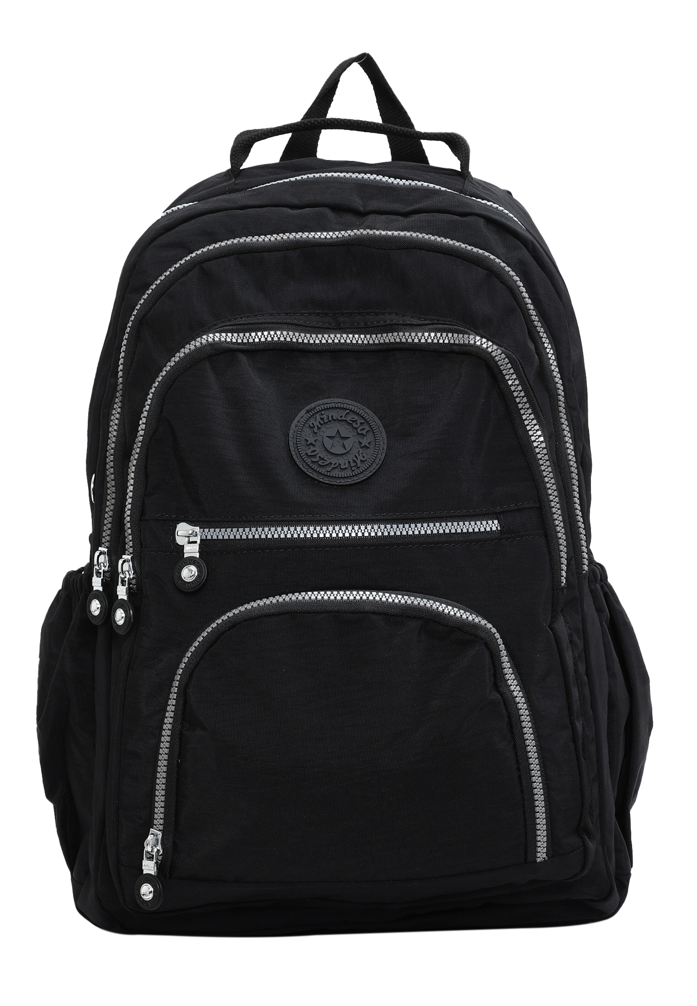 Mindesa - Mochila en negro: frente