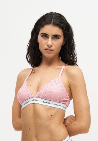 GUESS Trojúhelníková Podprsenka 'BELLE' – pink